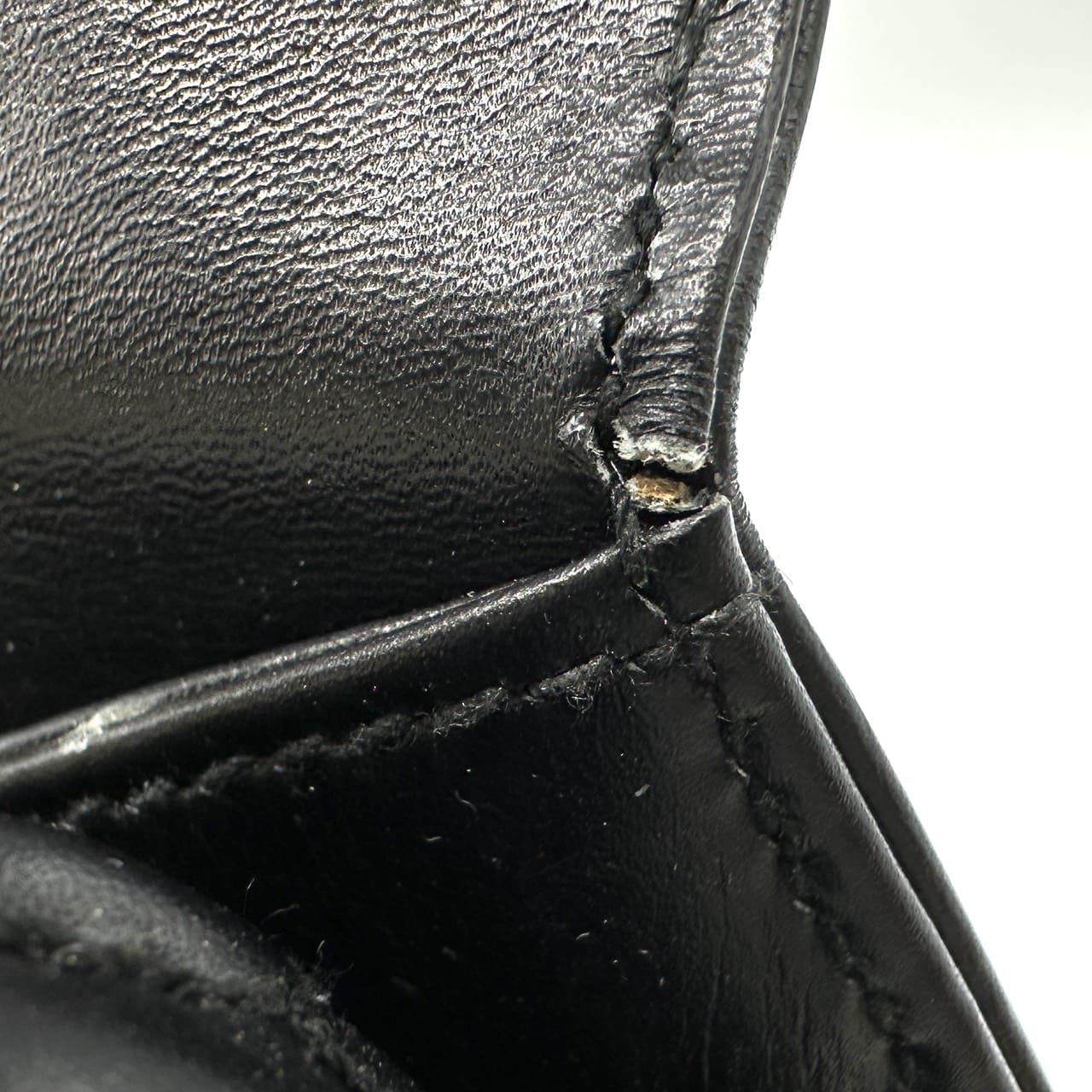 Gucci 000 46 Bamboo Handbag Leather Black Pre-owned
