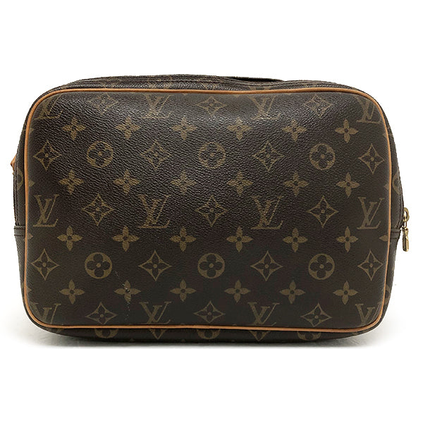 Louis Vuitton M45254 Reporter PM Shoulder Bag Monogram Canvas Brown Pre-owned