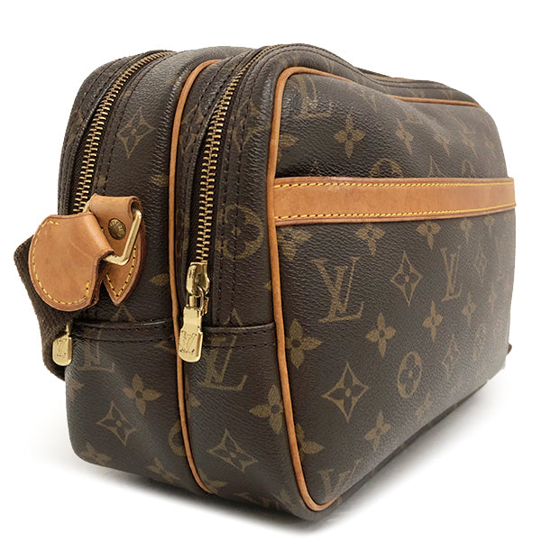 Louis Vuitton M45254 Reporter PM Shoulder Bag Monogram Canvas Brown Pre-owned