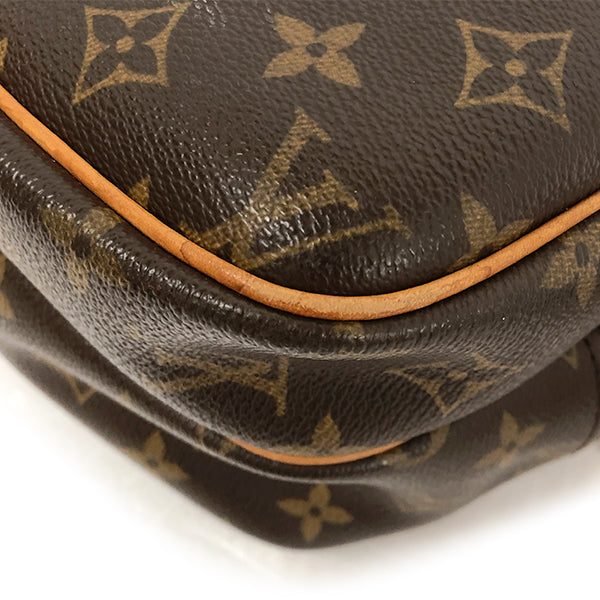 Louis Vuitton M45254 Reporter PM Shoulder Bag Monogram Canvas Brown Pre-owned