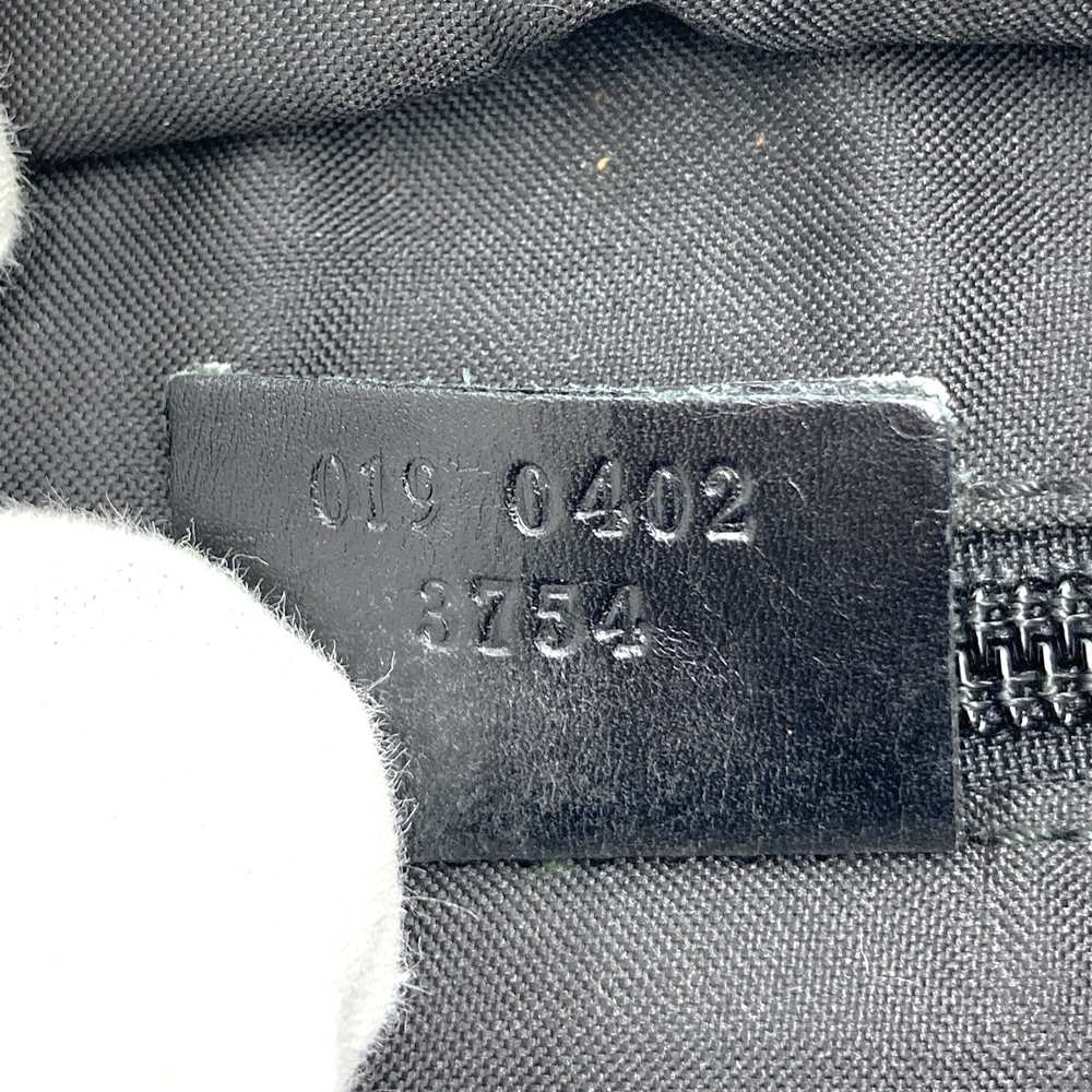 Gucci 019 0402 Tote Bag/Handbag GG Canvas/Leather Black Pre-owned