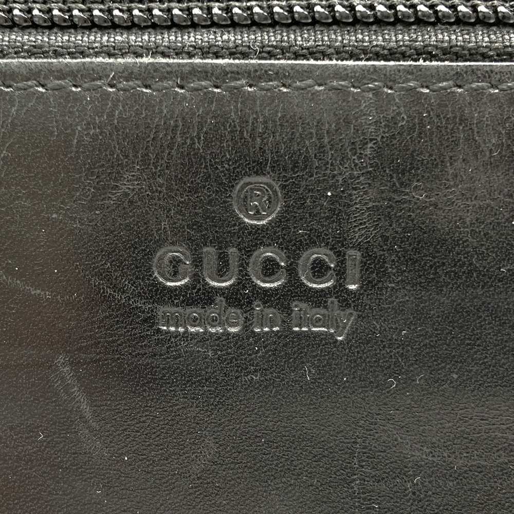 Gucci 019 0402 Tote Bag/Handbag GG Canvas/Leather Black Pre-owned