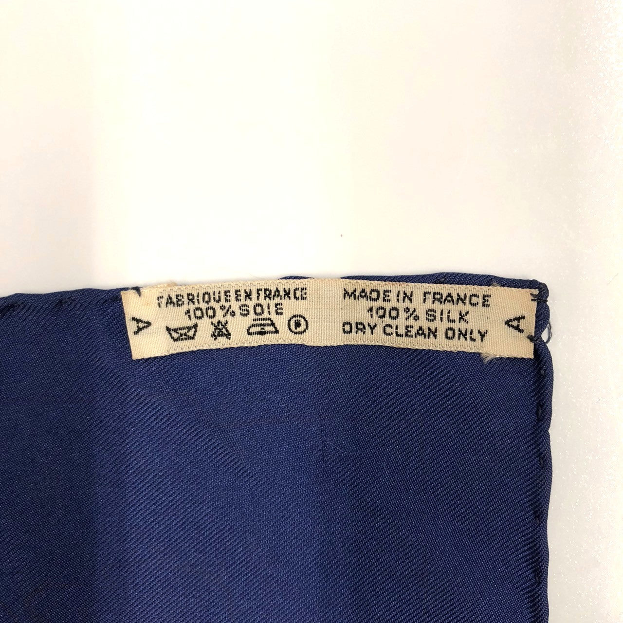 Hermès Carré 90 La Promenade de Longchamps Scarf Silk Navy Pre-owned