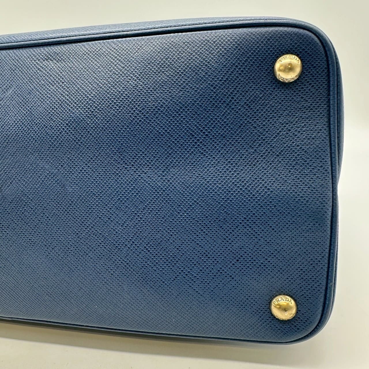 PRADA Prada handbag tote bag Saffiano leather blue vintage women's men's fashion brand PRE-OWNED