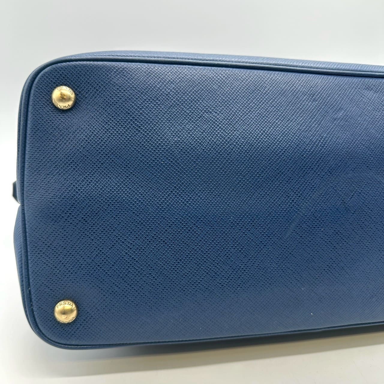 PRADA Prada handbag tote bag Saffiano leather blue vintage women's men's fashion brand PRE-OWNED