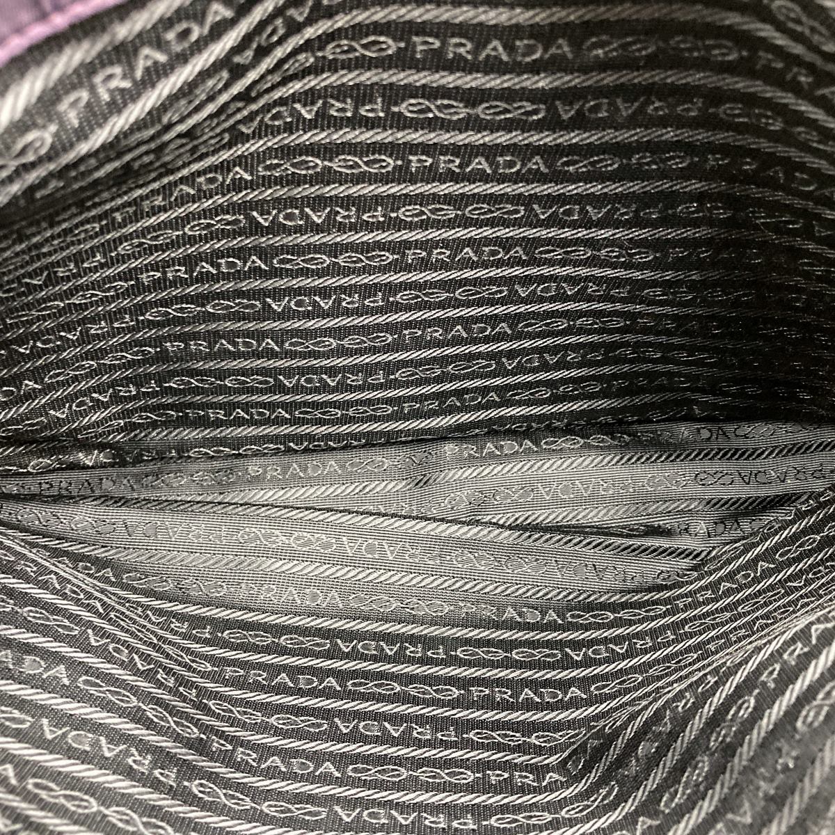 Prada Tote Bag/Shoulder Bag Nylon Purple Pre-owned