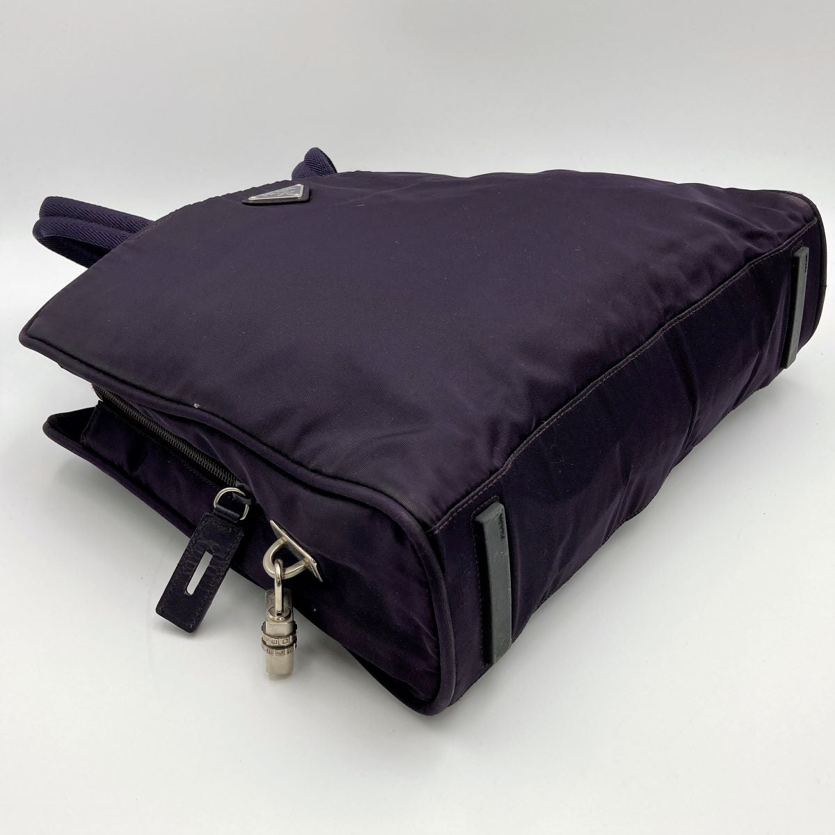 Prada Tote Bag/Shoulder Bag Nylon Purple Pre-owned