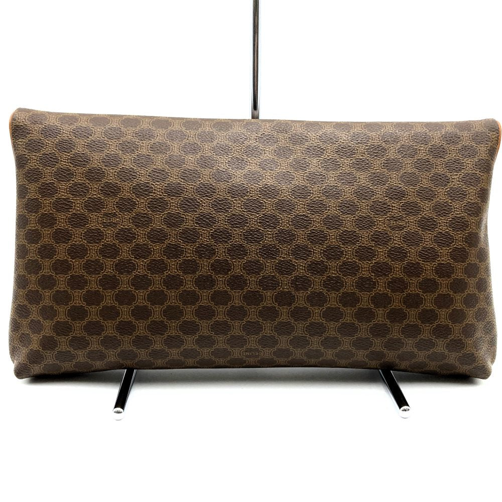 CELINE DM91 Clutch Bag, Second Bag, Pouch, Macadam PVC Leather, Brown, Women's & Men's Fashion PRE-OWNED