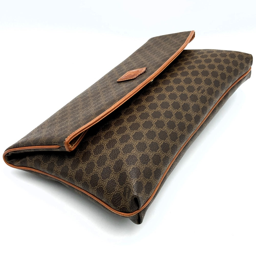 CELINE DM91 Clutch Bag, Second Bag, Pouch, Macadam PVC Leather, Brown, Women's & Men's Fashion PRE-OWNED