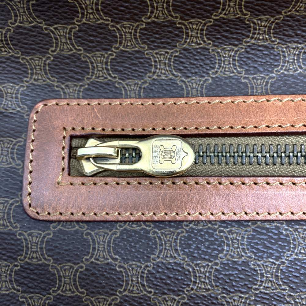CELINE DM91 Clutch Bag, Second Bag, Pouch, Macadam PVC Leather, Brown, Women's & Men's Fashion PRE-OWNED
