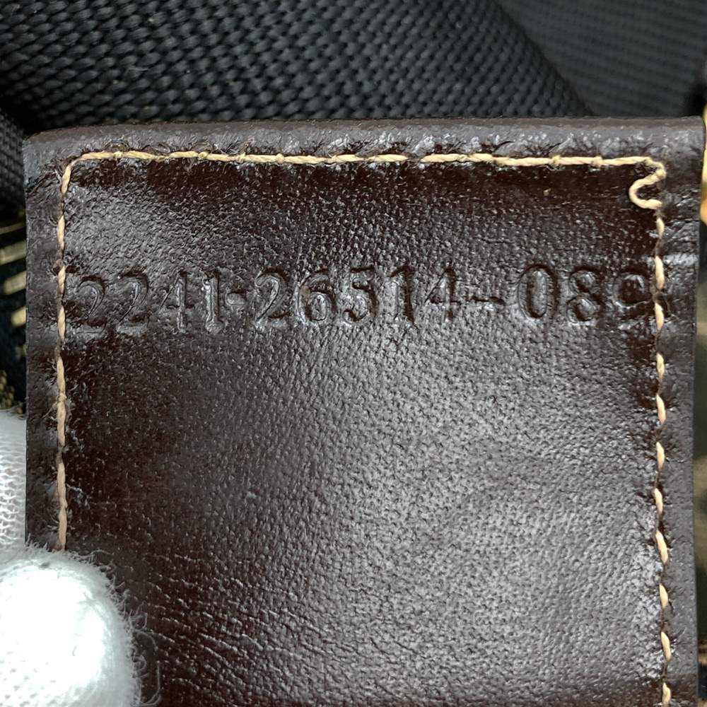 Fendi Zucca Boston Bag Nylon Brown Pre-owned