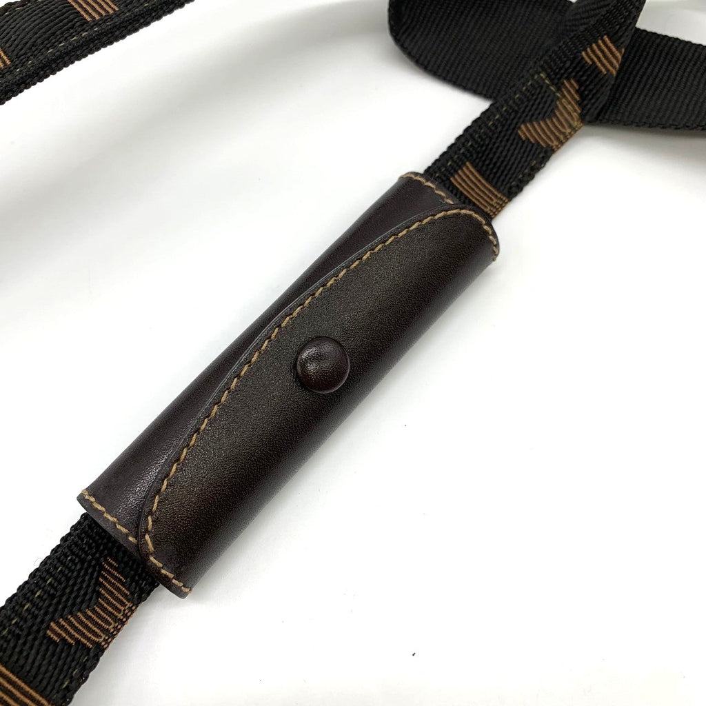 Fendi Zucca Boston Bag Nylon Brown Pre-owned