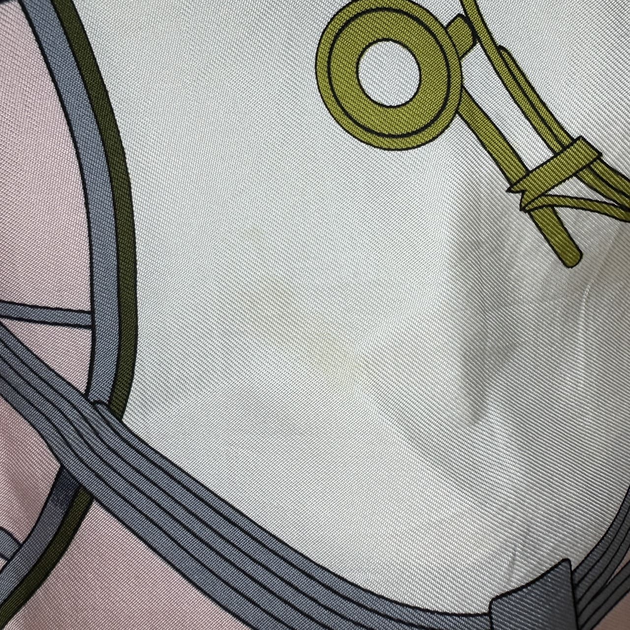 HERMES Carre 90 SPRINGS Scarf, Silk, Pink, Women's PRE-OWNED