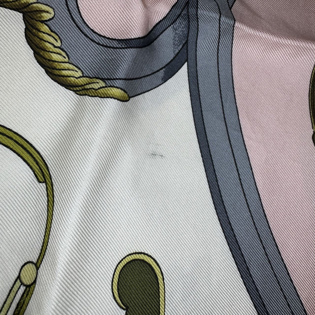 HERMES Carre 90 SPRINGS Scarf, Silk, Pink, Women's PRE-OWNED