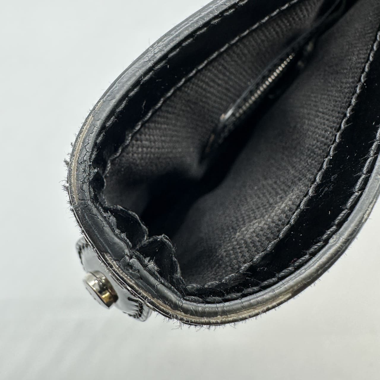 Dior Ultimate Trotter Tote Bag Handbag Patent Enamel Leather Black Women's PRE-OWNED