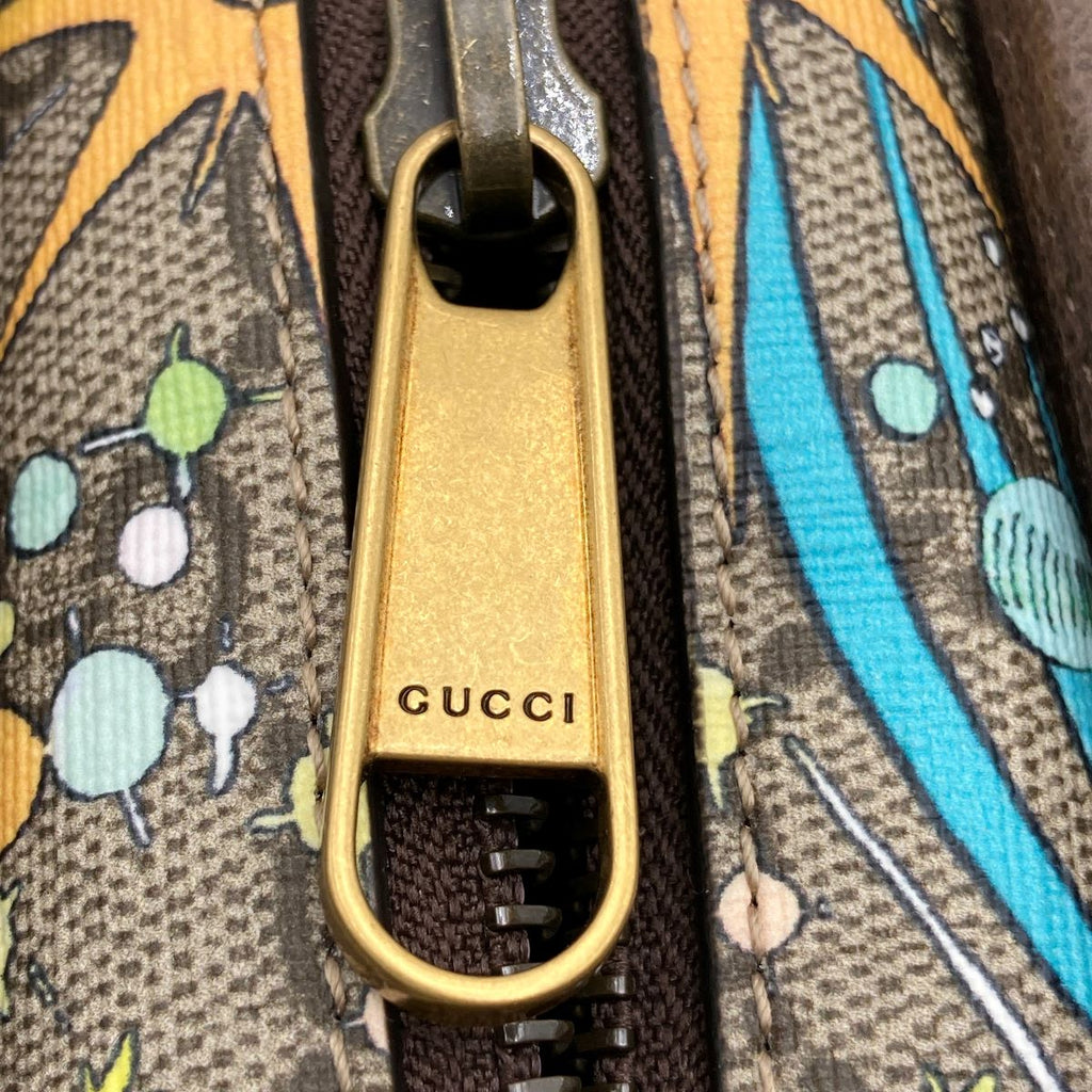 Gucci 647929 Disney Donald Duck Second Bag GG Supreme Brown Pre-owned