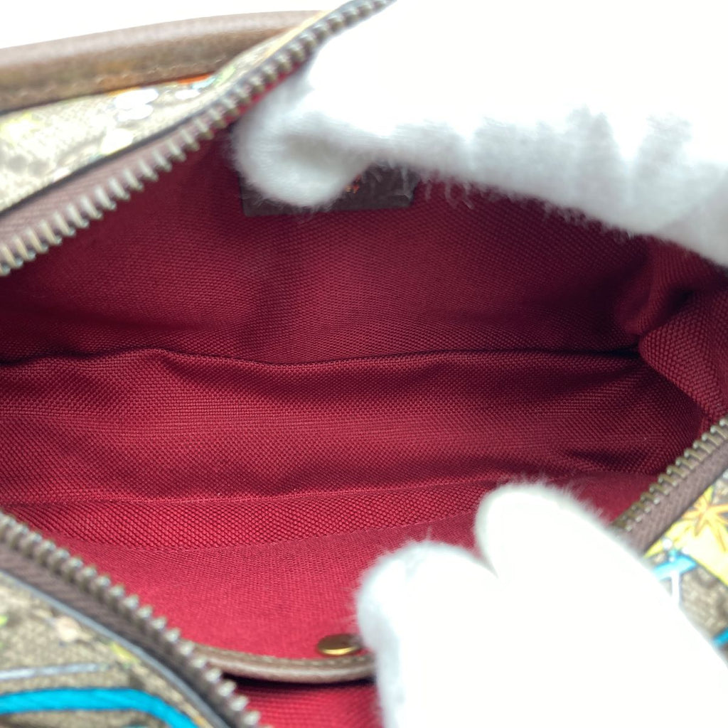 Gucci 647929 Disney Donald Duck Second Bag GG Supreme Brown Pre-owned