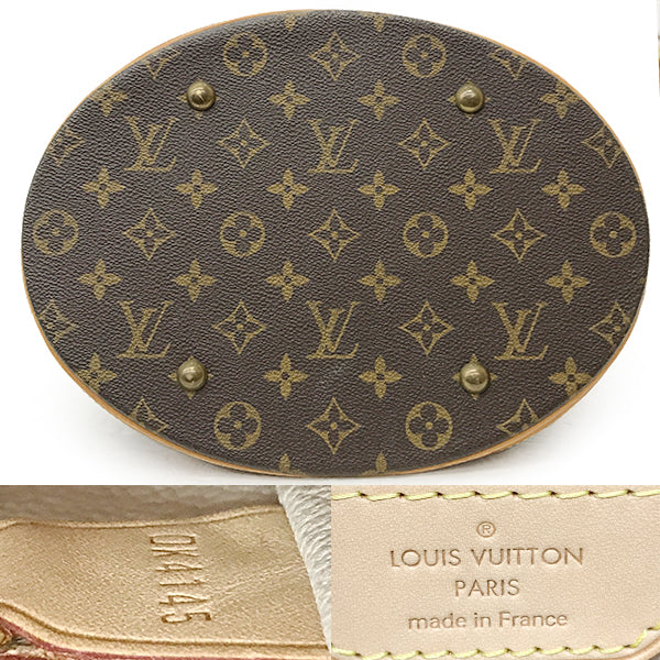 Louis Vuitton M42236 Bucket GM Shoulder Bag Monogram Canvas Pre-owned