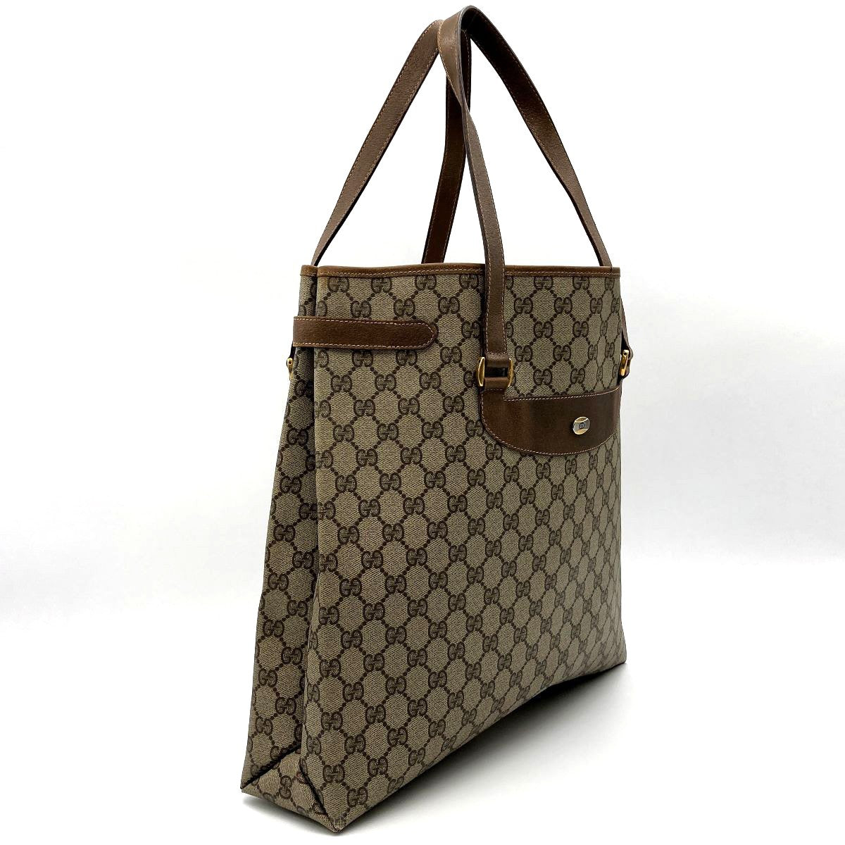 Gucci 39 02 061 Tote Bag GG Supreme Canvas Brown Pre-owned