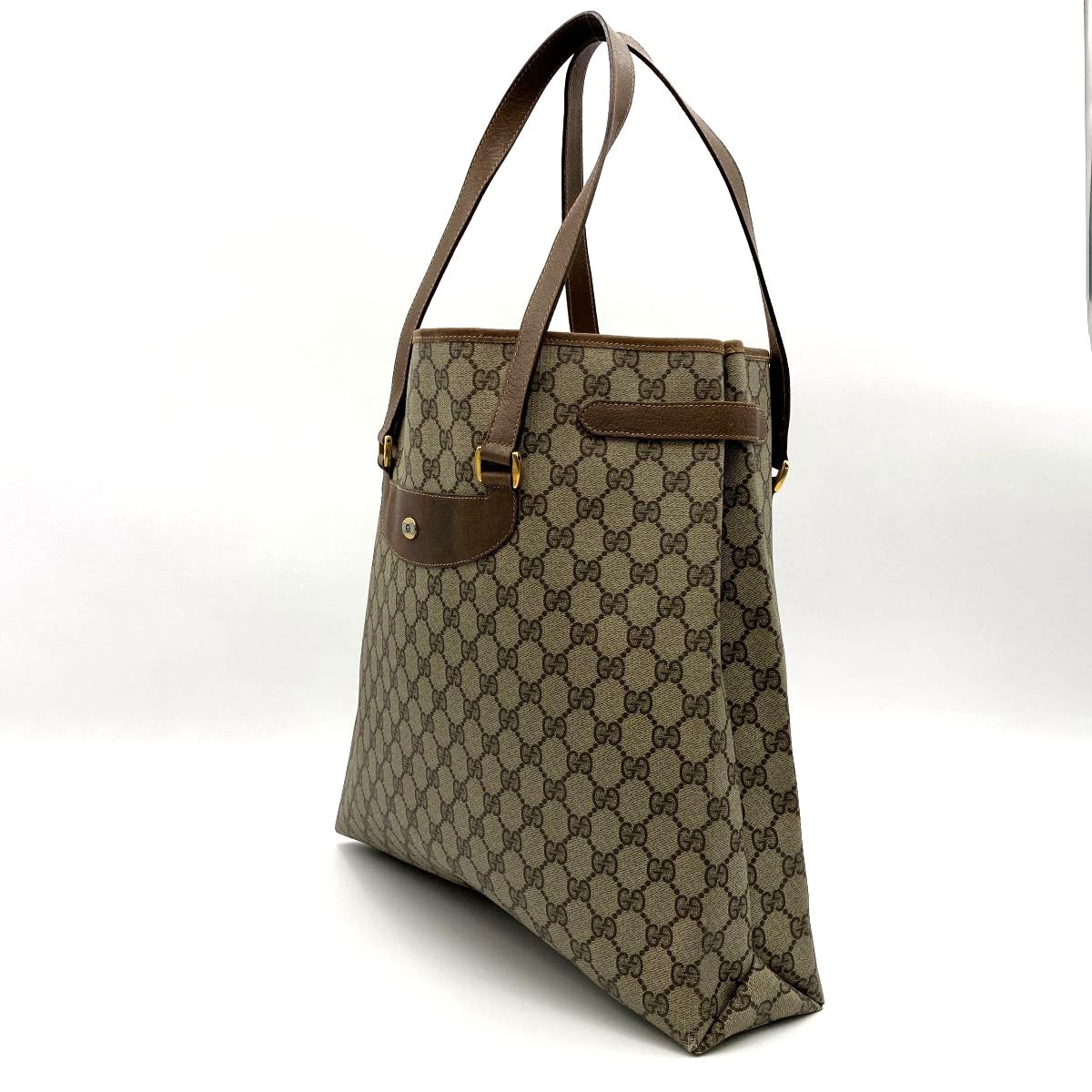 Gucci 39 02 061 Tote Bag GG Supreme Canvas Brown Pre-owned