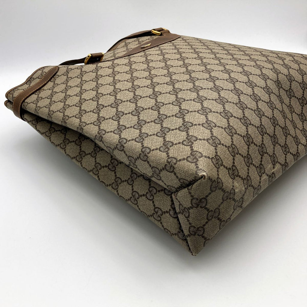 Gucci 39 02 061 Tote Bag GG Supreme Canvas Brown Pre-owned