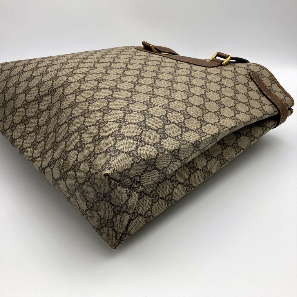 Gucci 39 02 061 Tote Bag GG Supreme Canvas Brown Pre-owned