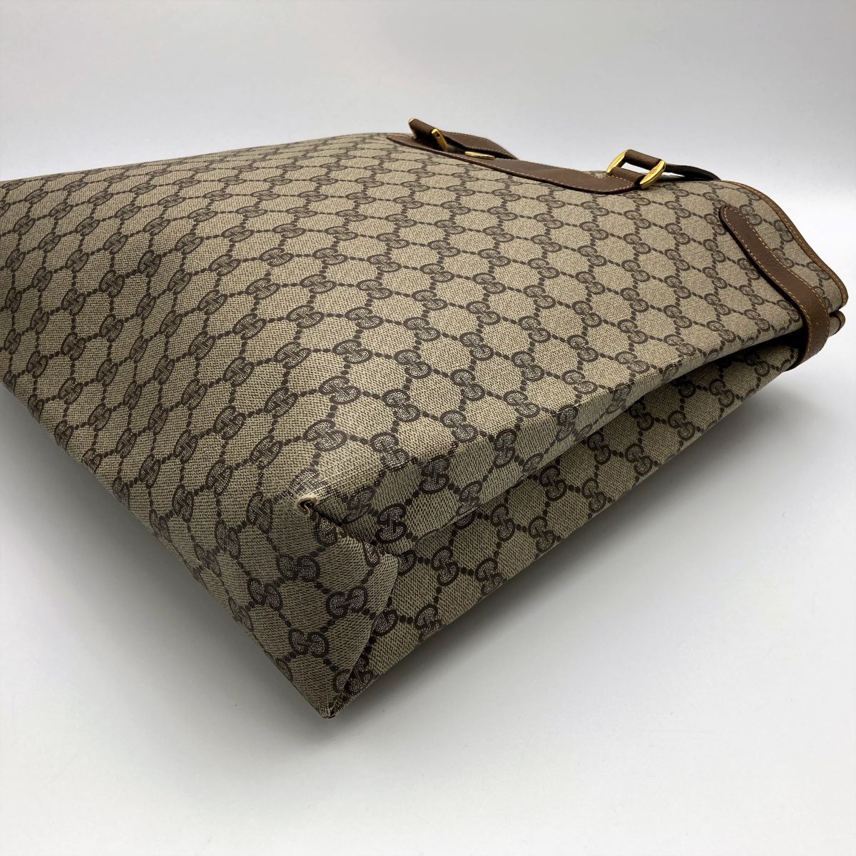 Gucci 39 02 061 Tote Bag GG Supreme Canvas Brown Pre-owned