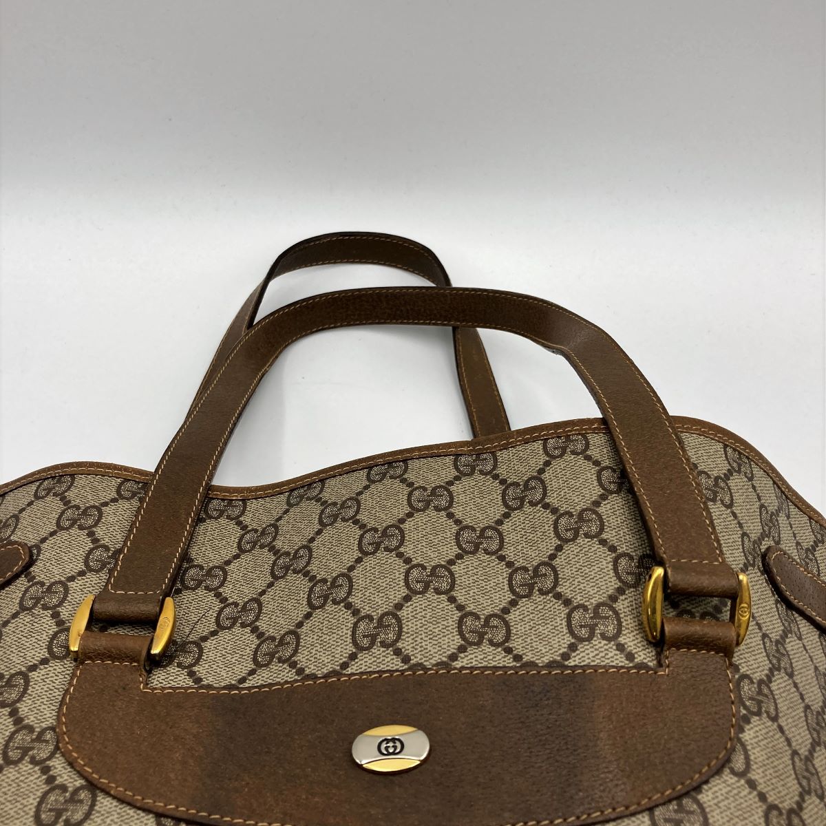 Gucci 39 02 061 Tote Bag GG Supreme Canvas Brown Pre-owned