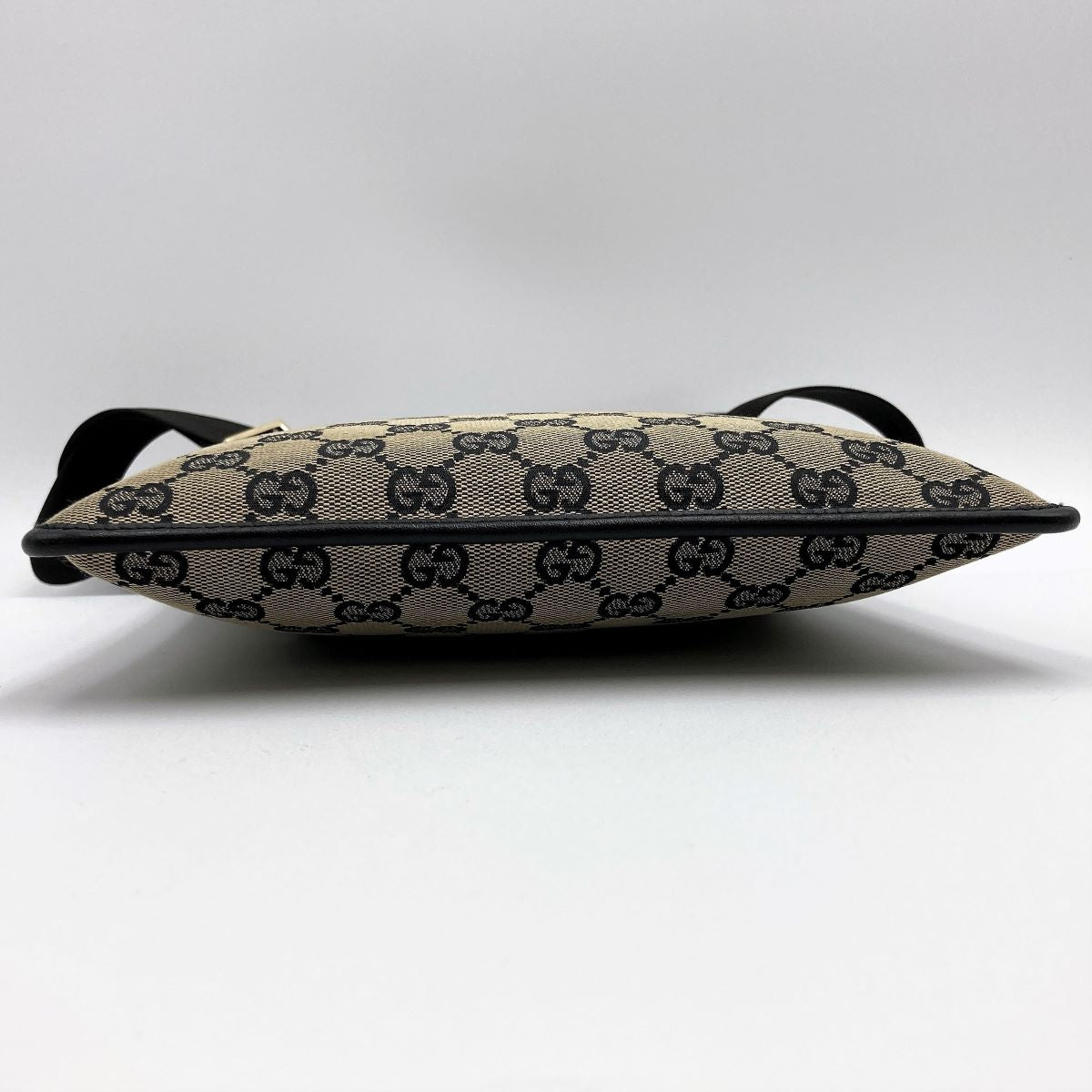 Gucci 019 0348 Shoulder Bag GG Canvas Black Pre-owned