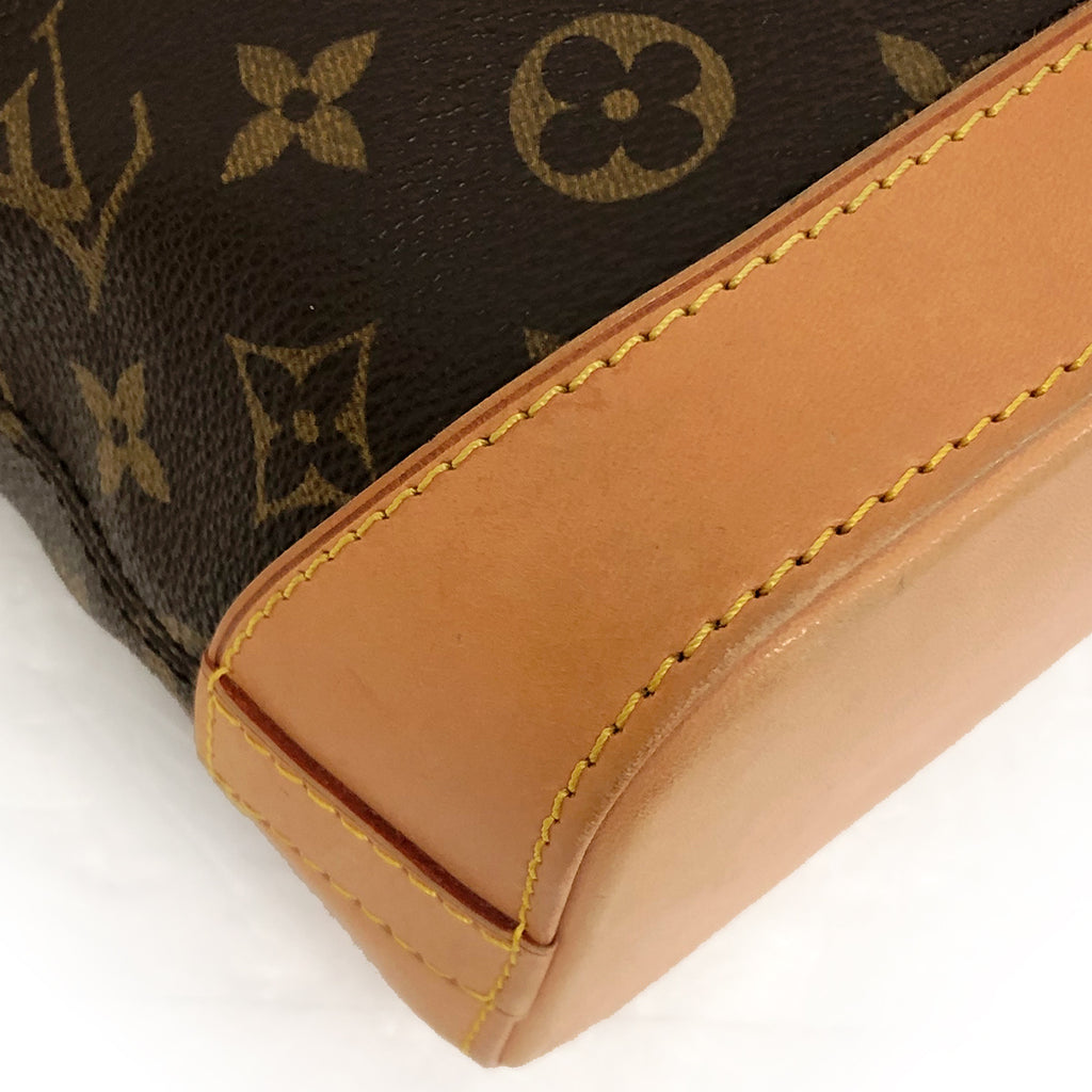 Louis Vuitton M40102 Lockit Handbag Monogram Canvas/Leather Brown Pre-owned