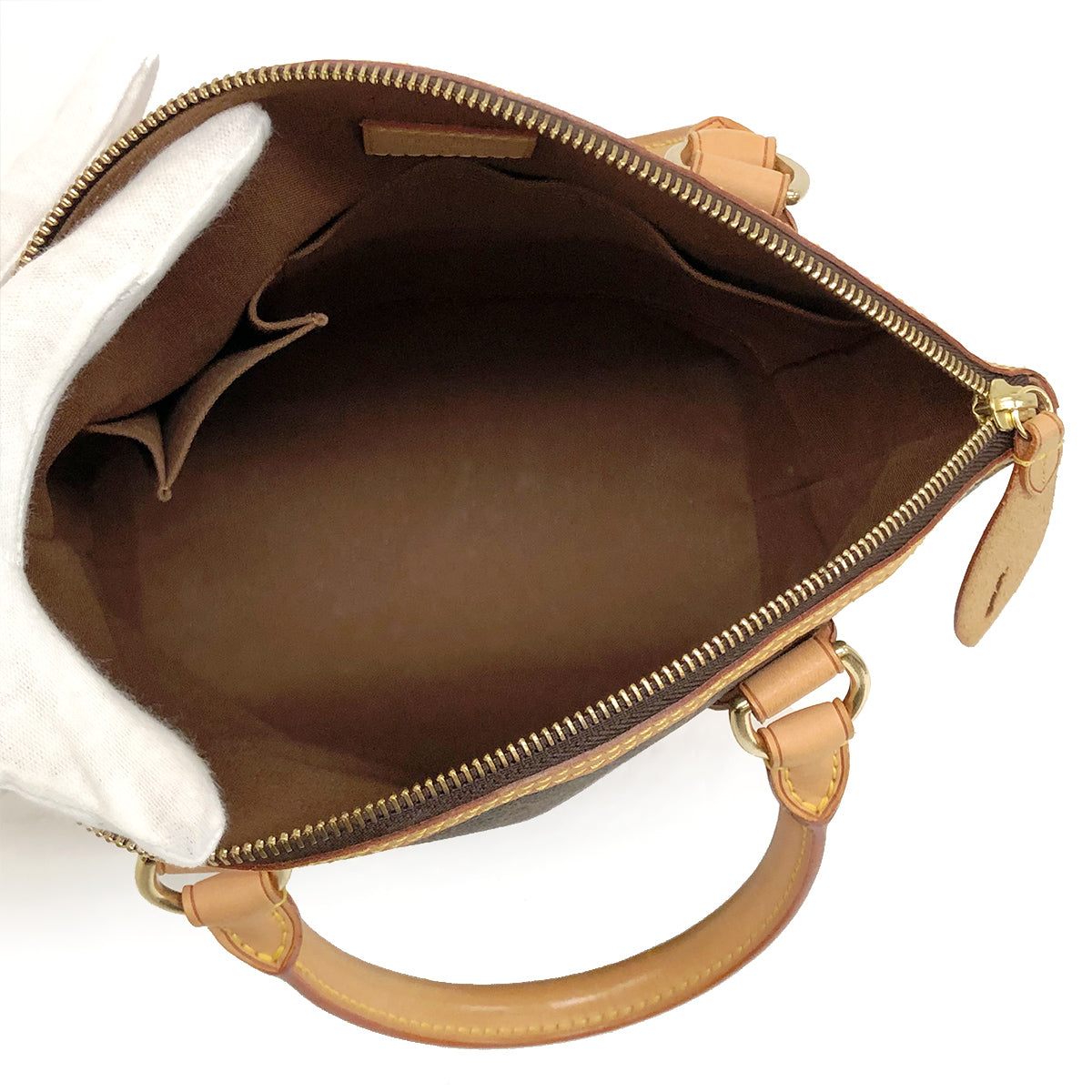Louis Vuitton M40102 Lockit Handbag Monogram Canvas/Leather Brown Pre-owned