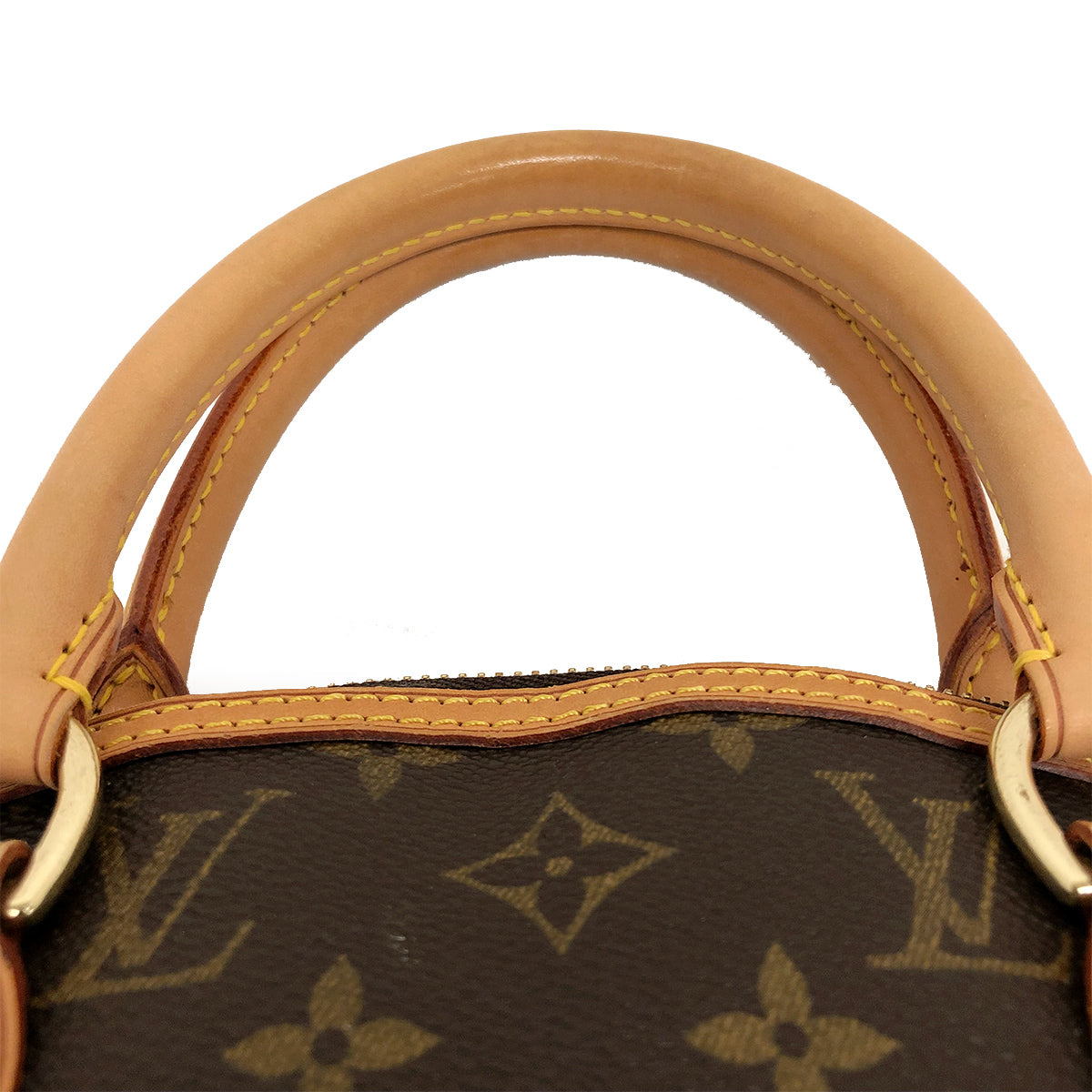 Louis Vuitton M40102 Lockit Handbag Monogram Canvas/Leather Brown Pre-owned