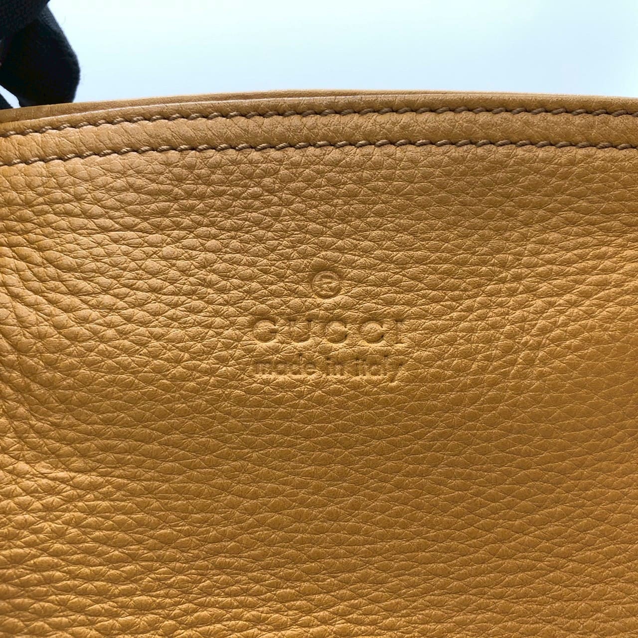 GUCCI 323671 Tote Bag, Interlocking G, Leather, Tassel, Yellow, Women's, Vintage, Brand, Fashion, PRE-OWNED