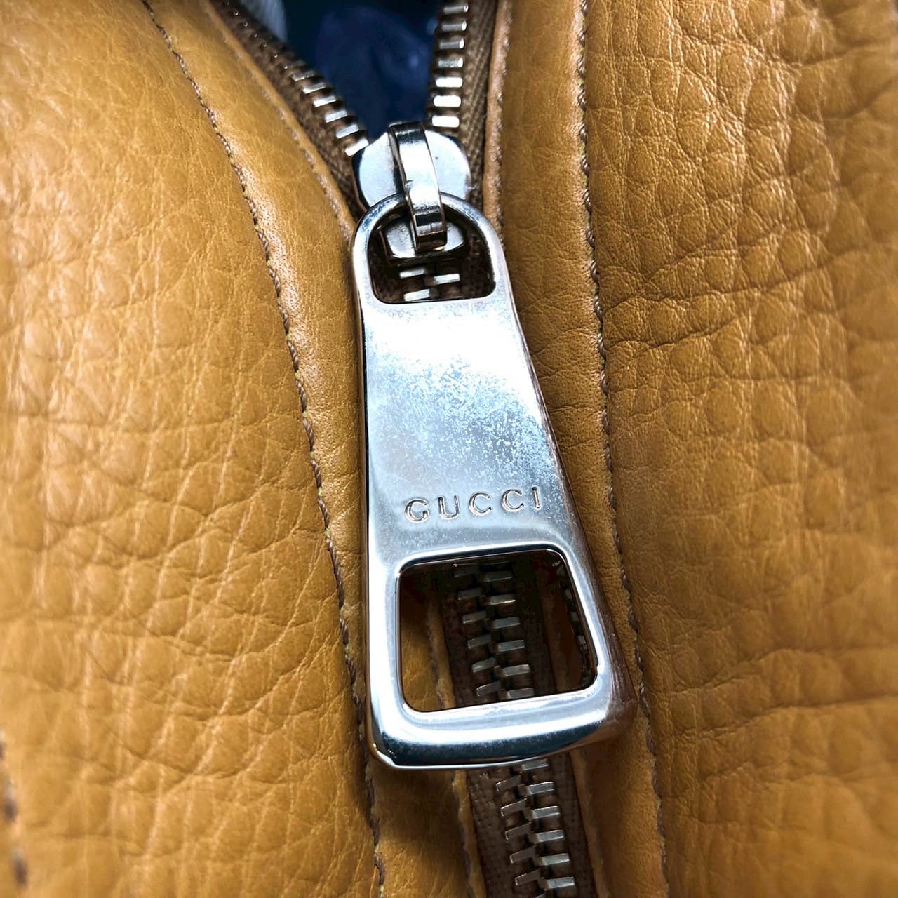 GUCCI 323671 Tote Bag, Interlocking G, Leather, Tassel, Yellow, Women's, Vintage, Brand, Fashion, PRE-OWNED