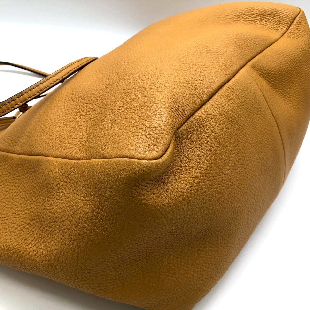 GUCCI 323671 Tote Bag, Interlocking G, Leather, Tassel, Yellow, Women's, Vintage, Brand, Fashion, PRE-OWNED