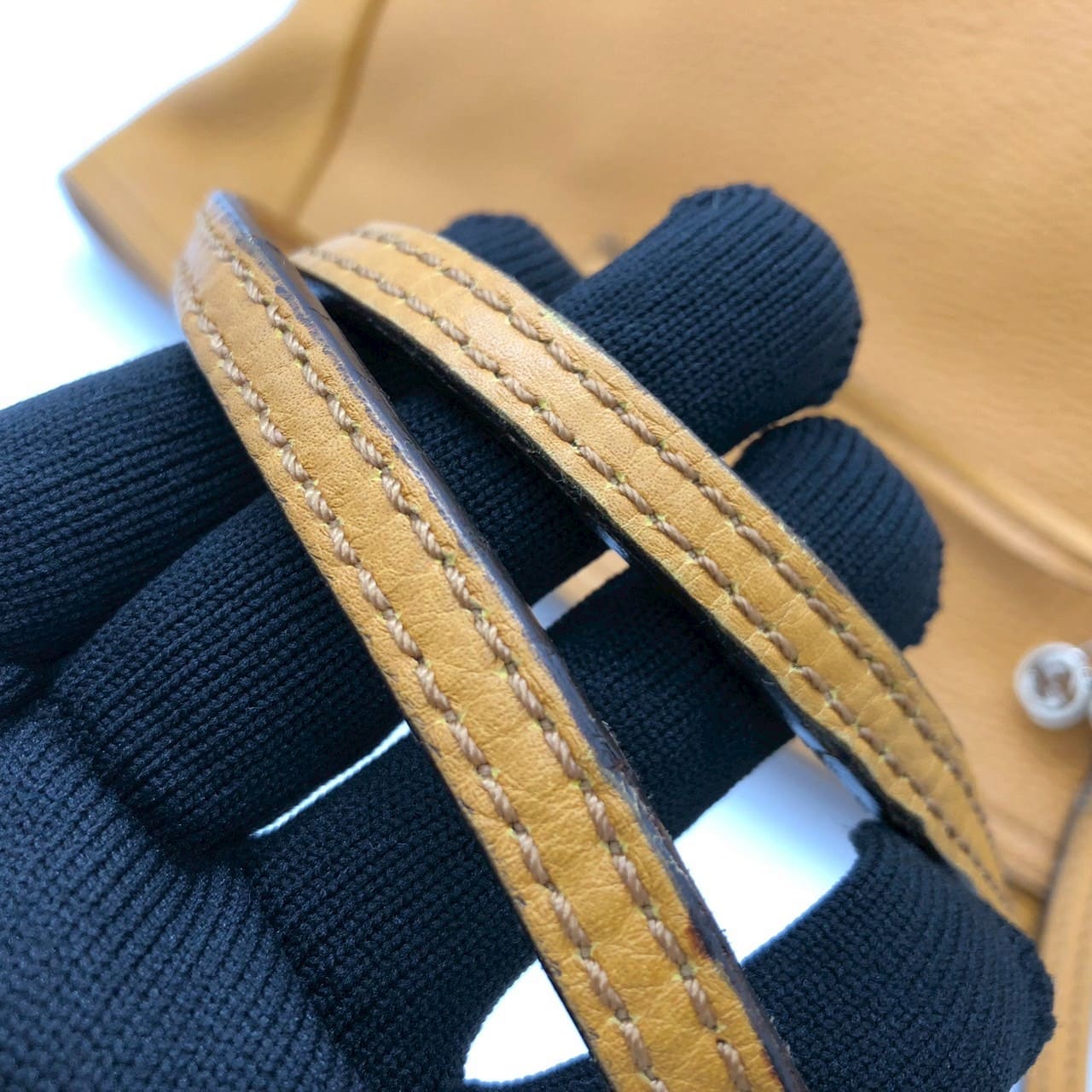 GUCCI 323671 Tote Bag, Interlocking G, Leather, Tassel, Yellow, Women's, Vintage, Brand, Fashion, PRE-OWNED