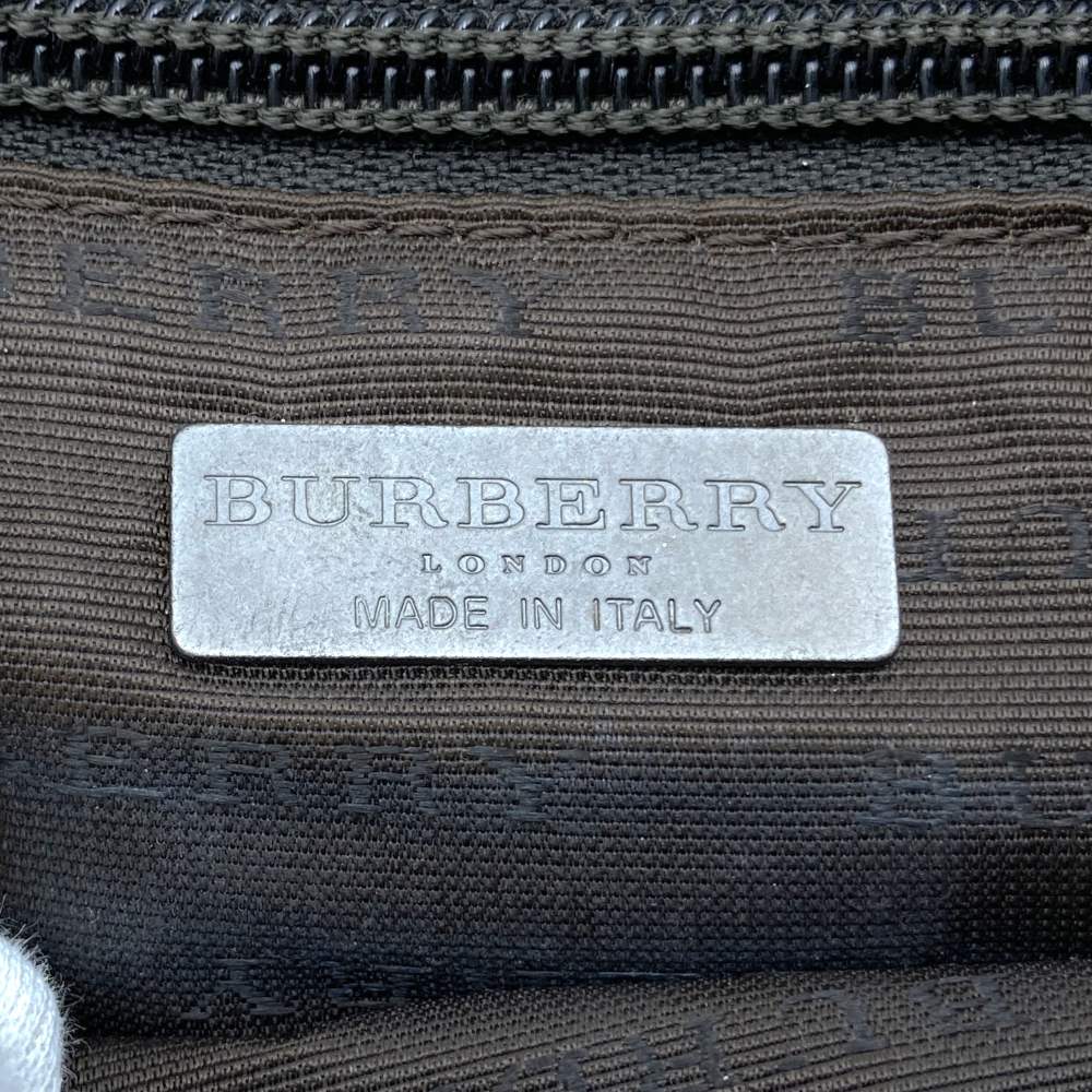 BURBERRY Burberry Tote Bag Handbag Beige Nova Check Nylon Leather Women's PRE-OWNED