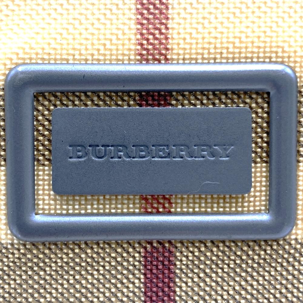 BURBERRY Burberry Tote Bag Handbag Beige Nova Check Nylon Leather Women's PRE-OWNED