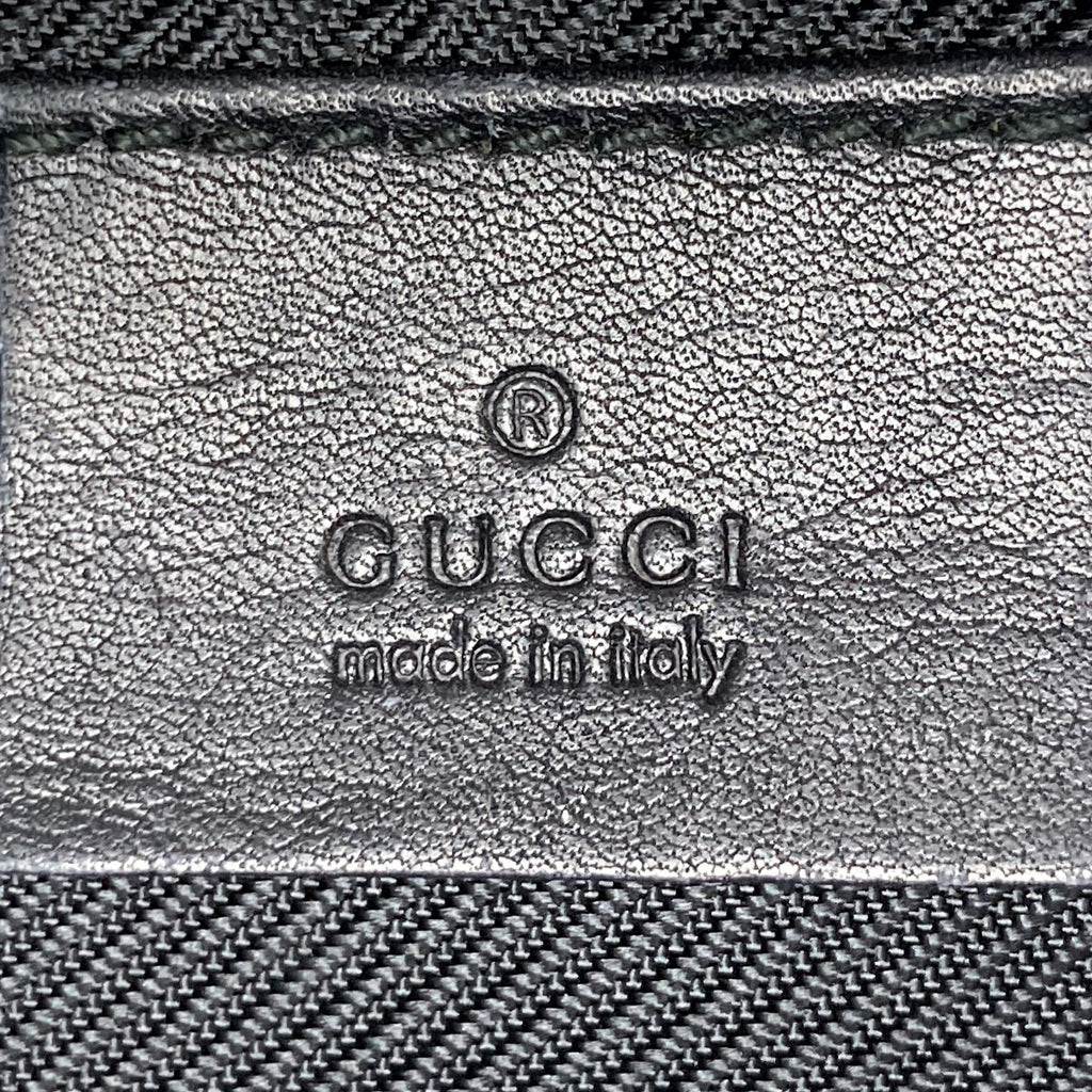 Gucci 07198 Accessory Pouch GG Canvas Black Pre-owned