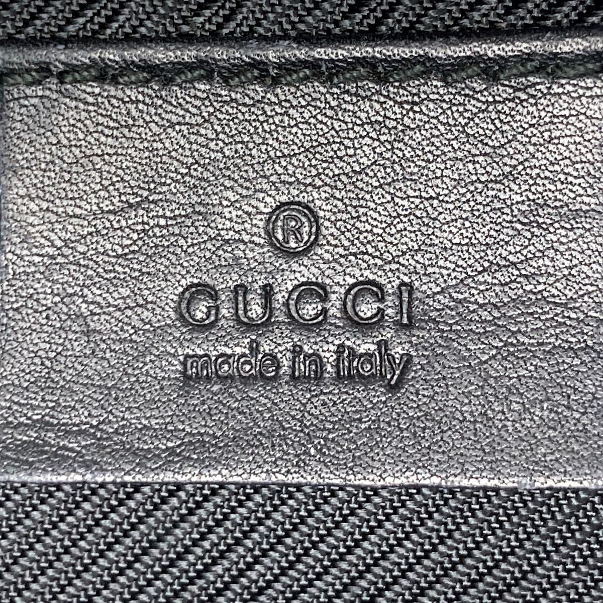 Gucci 07198 Accessory Pouch GG Canvas Black Pre-owned