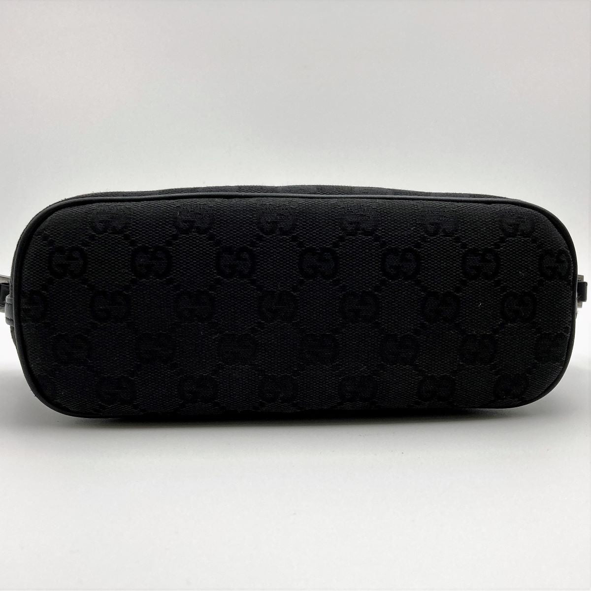 Gucci 07198 Accessory Pouch GG Canvas Black Pre-owned