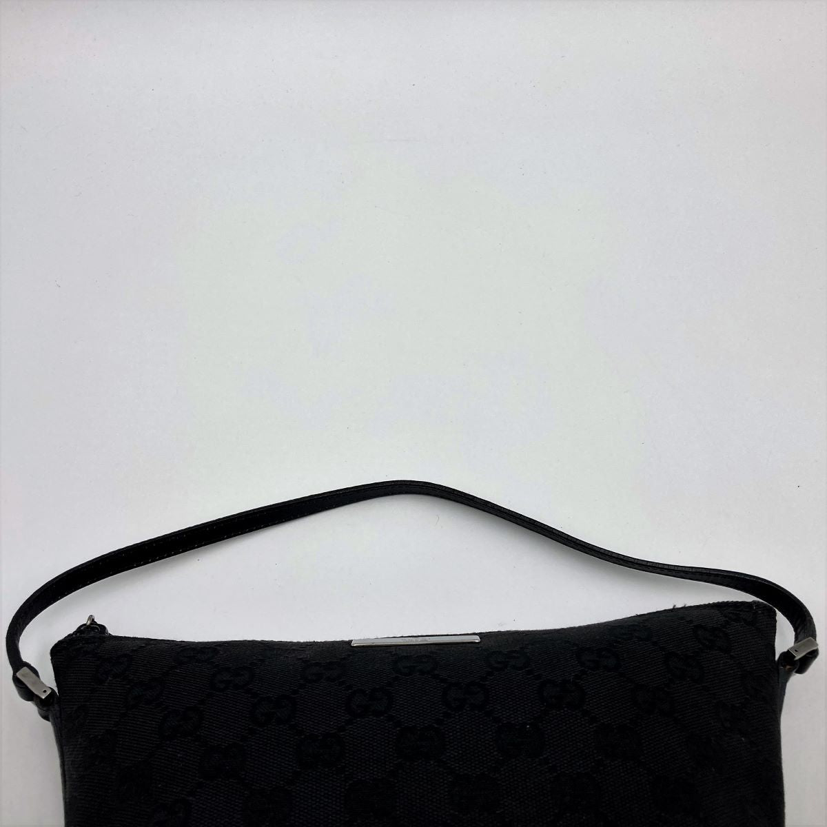 Gucci 07198 Accessory Pouch GG Canvas Black Pre-owned