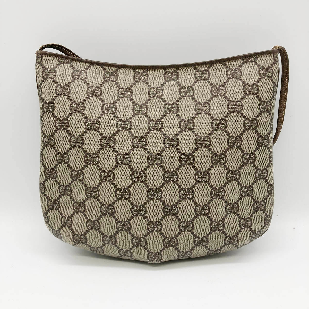 Gucci 30.01 GG Supreme Shoulder Bag Beige Pre-owned