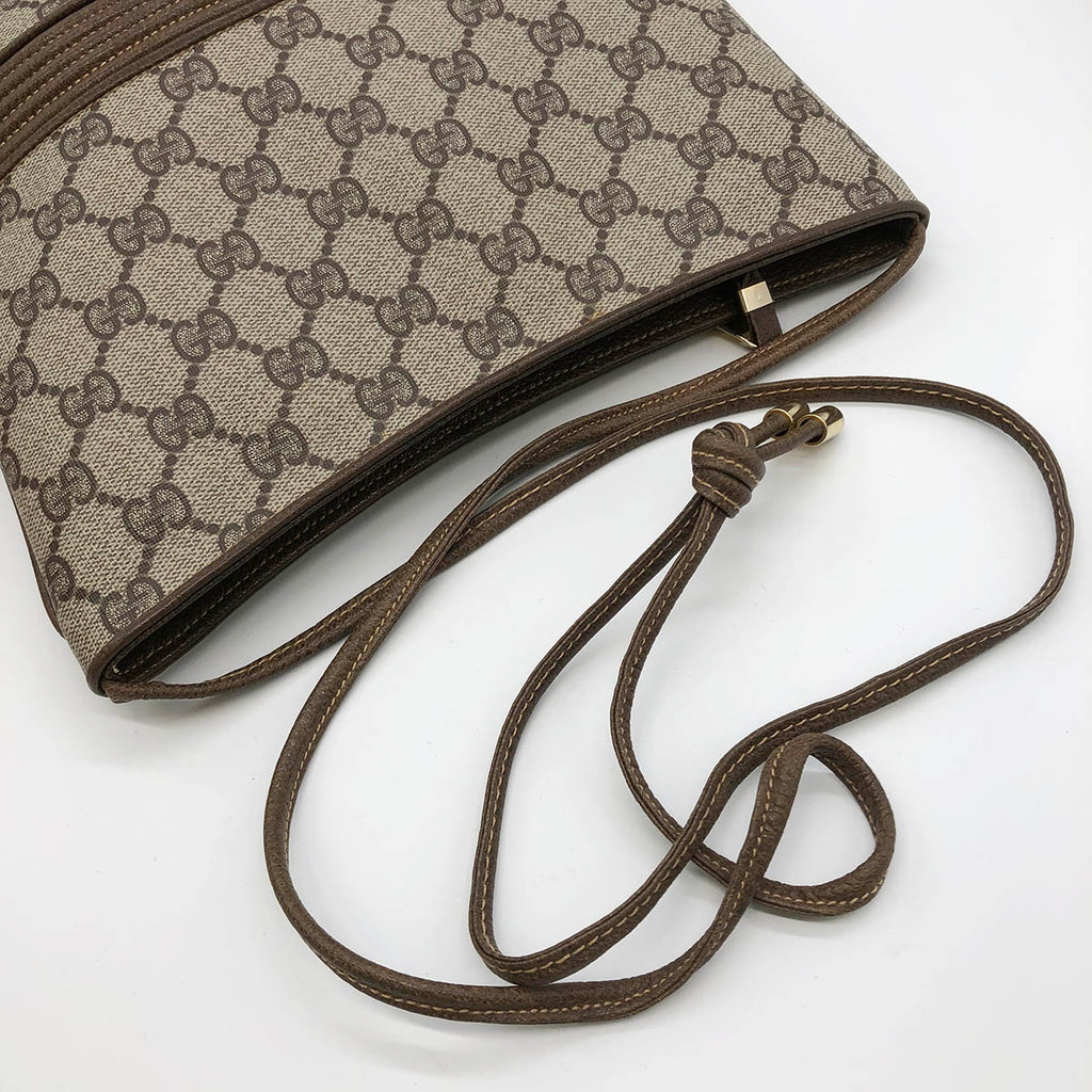 Gucci 30.01 GG Supreme Shoulder Bag Beige Pre-owned