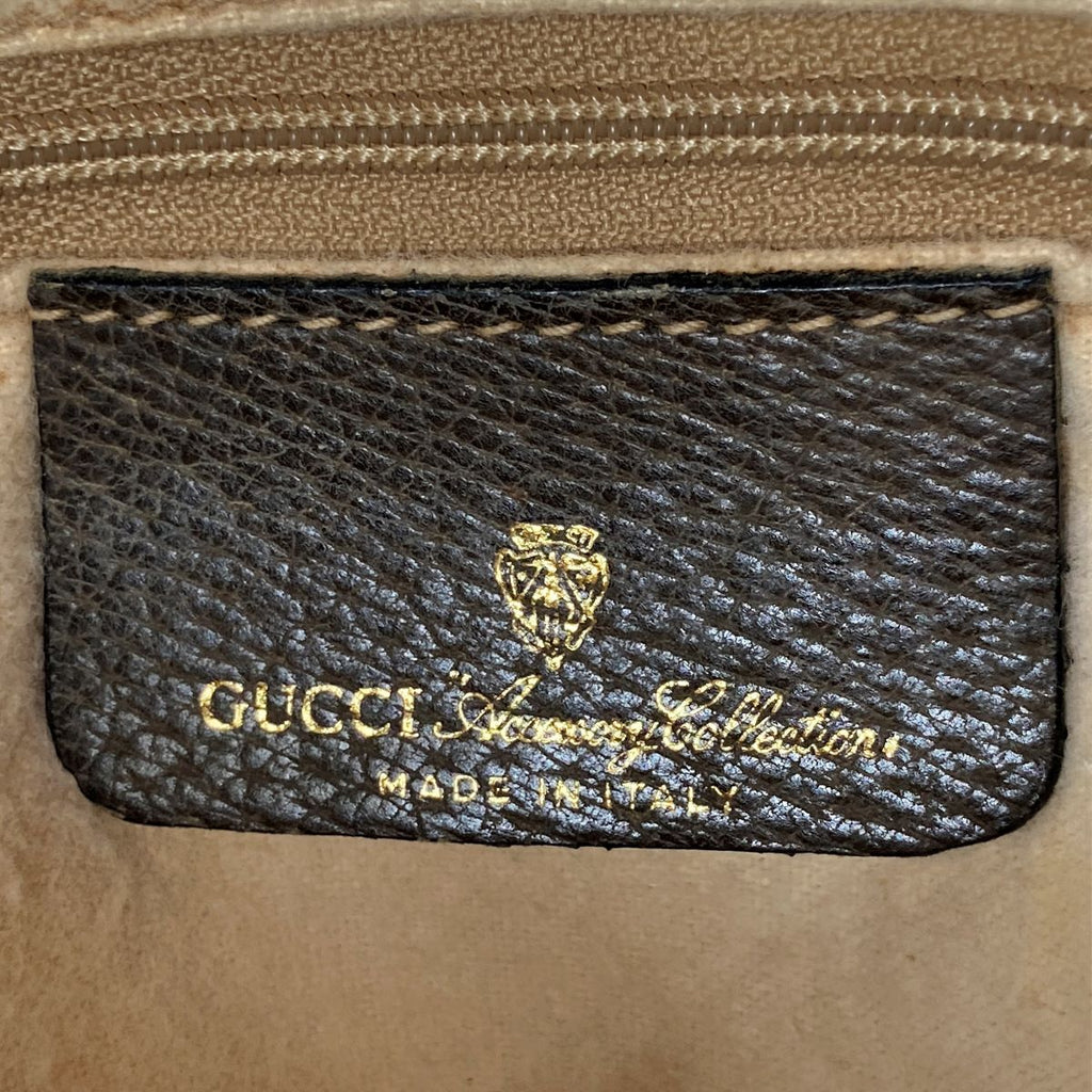 Gucci 39 02 053 Sherry Line Handbag GG Supreme PVC Brown Pre-owned