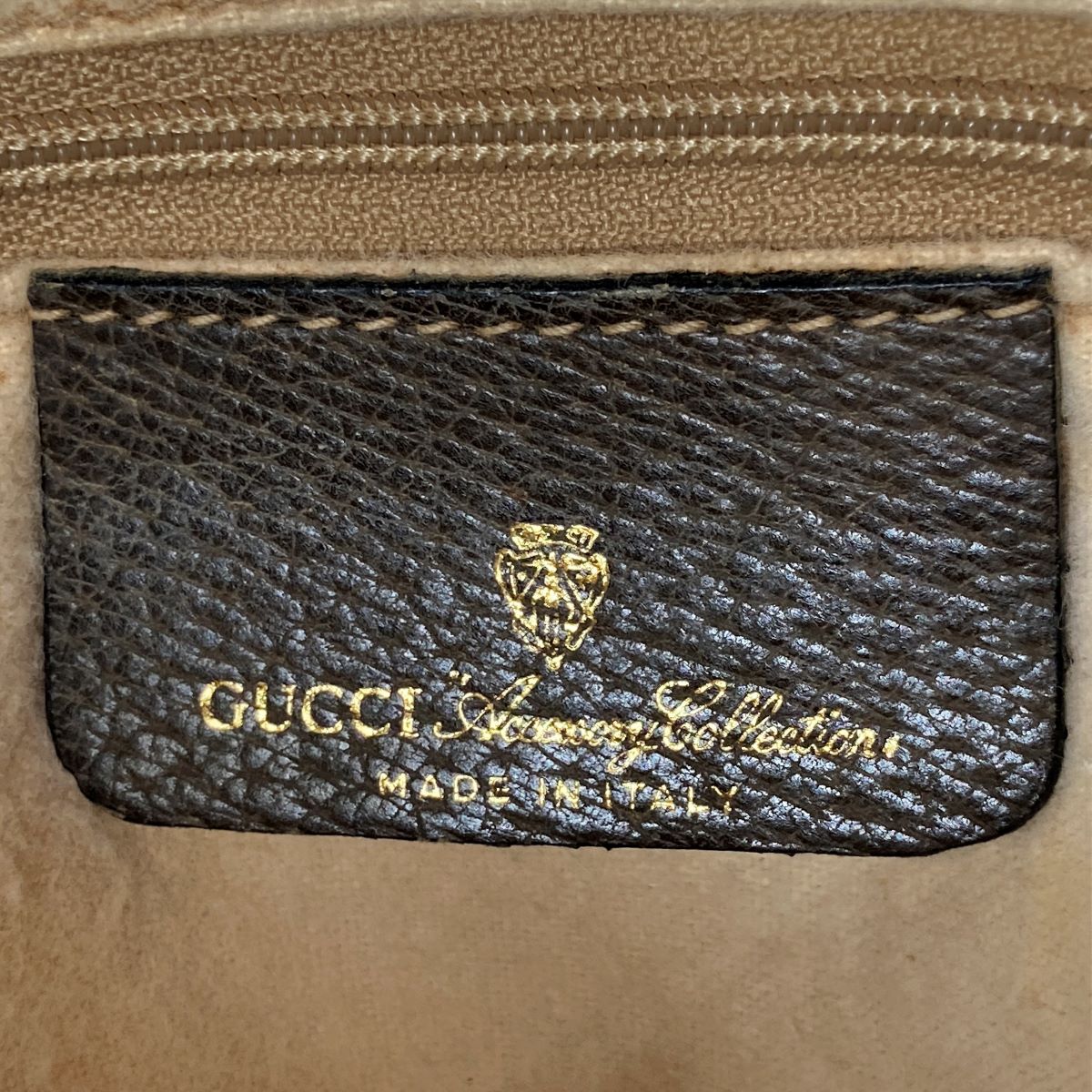 Gucci 39 02 053 Sherry Line Handbag GG Supreme PVC Brown Pre-owned