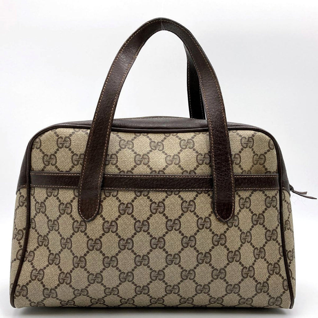 Gucci 39 02 053 Sherry Line Handbag GG Supreme PVC Brown Pre-owned