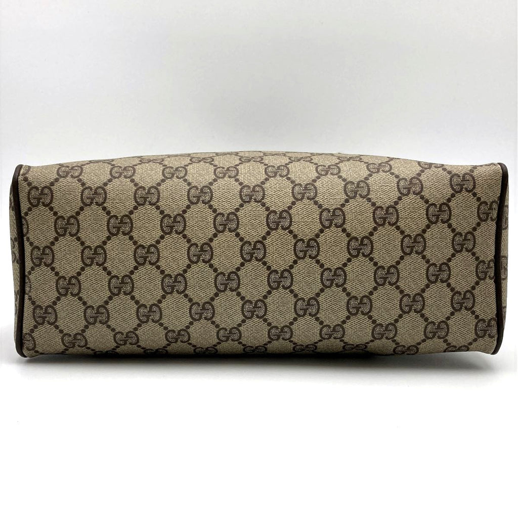 Gucci 39 02 053 Sherry Line Handbag GG Supreme PVC Brown Pre-owned