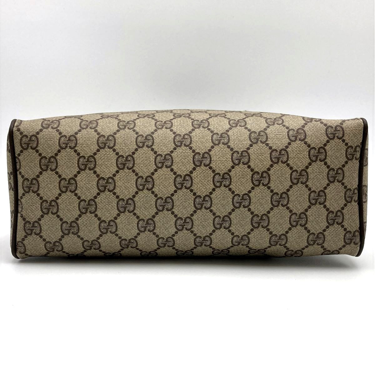Gucci 39 02 053 Sherry Line Handbag GG Supreme PVC Brown Pre-owned