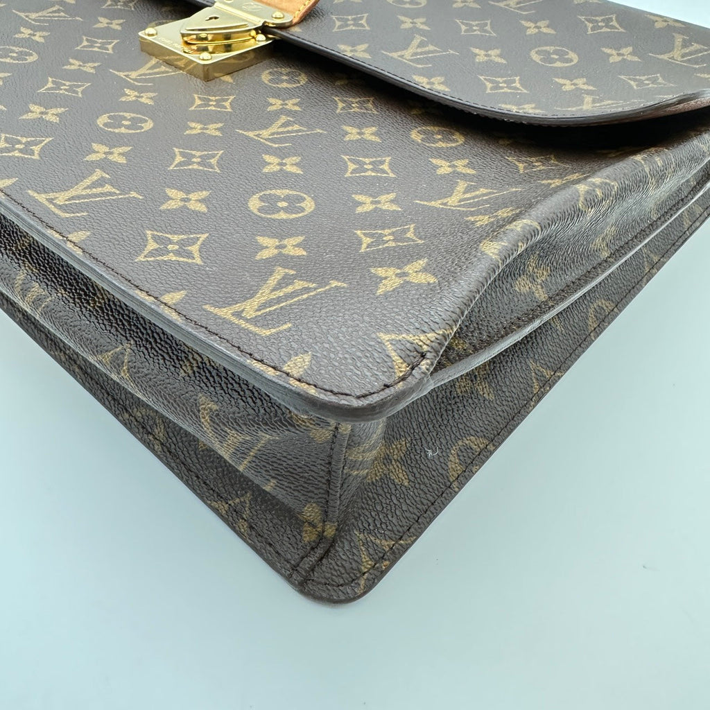 Louis Vuitton M53027 Robusto 1 Business Bag/Briefcase Monogram Brown Pre-owned